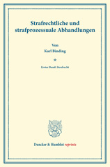 E-book, Strafrechtliche und strafprozessuale Abhandlungen. : Strafrecht., Duncker & Humblot