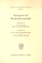 E-book, Strategien der Wechselkurspolitik., Duncker & Humblot
