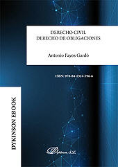 E-book, Derecho civil : derecho de obligaciones, Fayos Gardó, Antonio, Dykinson