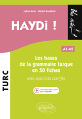 E-book, Haydi! : Les bases de la grammaire turque en 50 fiches : (avec exercices corrigés) : (fichier audio) : A1-A2, Édition Marketing Ellipses