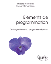 E-book, Éléments de programmation : De l'algorithme au programme Python, Édition Marketing Ellipses