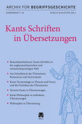 E-book, Kants Schriften in Übersetzungen, Felix Meiner Verlag