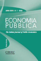 Fascicule, Economia pubblica : XLVII, 1, 2020, Franco Angeli