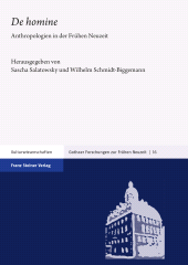 E-book, "De homine" : Anthropologien in der Frühen Neuzeit, Franz Steiner Verlag GmbH