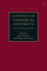 eBook, Contents of Commercial Contracts, Hart Publishing