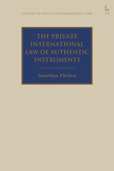 E-book, The Private International Law of Authentic Instruments, Hart Publishing