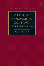 E-book, A Unified Approach to Contract Interpretation, Hart Publishing