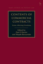 E-book, Contents of Commercial Contracts : Terms Affecting Freedoms, Hart Publishing