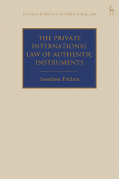 E-book, The Private International Law of Authentic Instruments, Hart Publishing