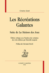 E-book, Les récréations galantes, Sorel, Charles, Honoré Champion