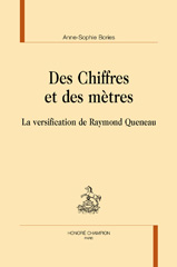 E-book, Des chiffres et des mètres : La versification de Raymond Queneau, Bories, Anne-Sophie, author, Honoré Champion