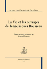 E-book, La vie et les ouvrages de Jean-Jacques Rousseau, Honoré Champion