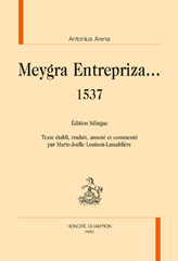 E-book, Meygra EntreprizaâÂÂ¦ 1537 : Édition bilingue, Arena Antonius, Honoré Champion