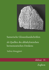 E-book, Sumerische Glossenhandschriften als Quellen des altbabylonischen hermeneutischen Denkens, ISD