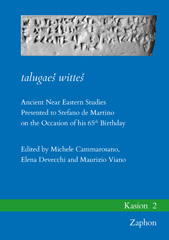 E-book, talugaes wittes : Ancient Near Eastern Studies Presented to Stefano de Martino on the Occasion of his 65th Birthday, ISD