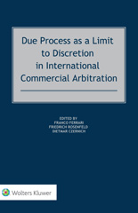 eBook, Due Process as a Limit to Discretion in International Commercial Arbitration, Wolters Kluwer