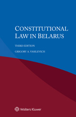 E-book, Constitutional law in Belarus, Kluwer Law International