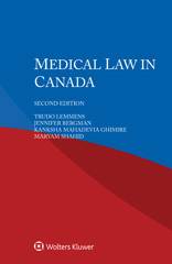 E-book, Medical Law in Canada, Lemmens, Trudo, Wolters Kluwer