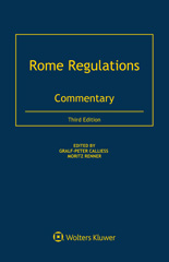 eBook, Rome Regulations, Wolters Kluwer