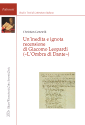 eBook, Un'inedita e ignota recensione di Giacomo Leopardi : ("L'ombra di Dante"), LED Edizioni Universitarie