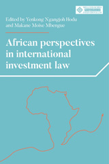 eBook, African perspectives in international investment law, Manchester University Press