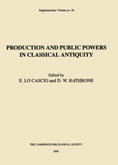 eBook, Production and Public Powers in Classical Antiquity, Oxbow Books