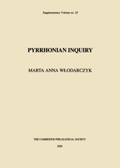 E-book, Pyrrhonian Inquiry, Włodarczyk, Marta Anna, Oxbow Books