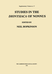 E-book, Studies in the Dionysiaca of Nonnus, Oxbow Books