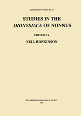 eBook, Studies in the Dionysiaca of Nonnus, Oxbow Books