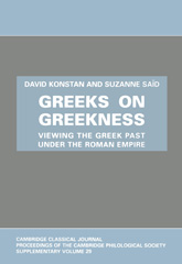 E-book, Greeks on Greekness : Viewing the Greek Past under the Roman Empire, Oxbow Books