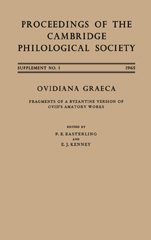 E-book, Ovidiana Graeca : Fragments of a Byzantine Version of Ovid's Amatory Works, Oxbow Books