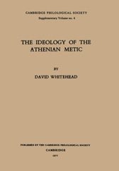 eBook, The Ideology of the Athenian Metic, Oxbow Books