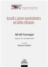 E-book, Accordi e azione amministrativa nel diritto tributario : atti del convegno : Catania, 25 e 26 ottobre 2019, Pacini