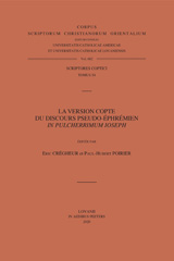 eBook, La Version copte du discours pseudo-ephremien In pulcherrimum Ioseph. T., Peeters Publishers