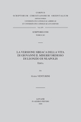 E-book, La Versione siriaca della Vita di Giovanni il Misericordioso di Leonzio di Neapolis, Peeters Publishers