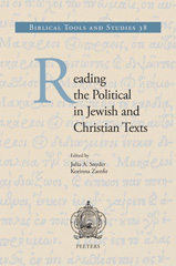 E-book, Reading the Political in Jewish and Christian Texts, Peeters Publishers