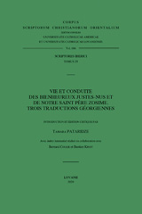 eBook, Vie et conduite des Bienheureux Justes-nus et de notre saint Pere Zosime : trois traductions georgiennes: T., Peeters Publishers