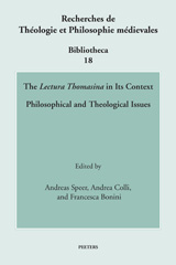 E-book, The 'Lectura Thomasina' in Its Context : Philosophical and Theological Issues, Peeters Publishers