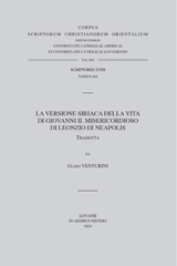 E-book, La Versione siriaca della Vita di Giovanni il Misericordioso di Leonzio di Neapolis, Venturini, G., Peeters Publishers
