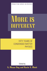 E-book, More is Different : Fifty Years of Condensed Matter Physics, Princeton University Press