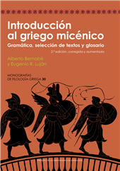 E-book, Introducción al griego micénico : gramática, selección de textos y glosario, Prensas de la Universidad de Zaragoza