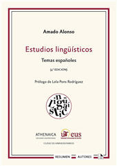 E-book, Estudios lingüísticos : temas españoles, Alonso, Amado, Universidad de Sevilla