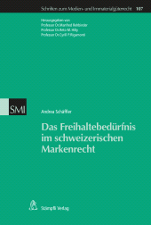 E-book, Das Freihaltebedürfnis im schweizerischen Markenrecht, Stämpfli Verlag