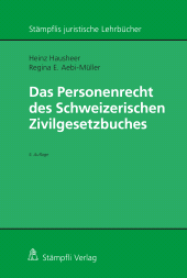 E-book, Das Personenrecht des Schweizerischen Zivilgesetzbuches, Stämpfli Verlag
