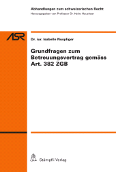 E-book, Grundfragen zum Betreuungsvertrag gemäss Art. 382 ZGB, Stämpfli Verlag