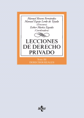 E-book, Lecciones de Derecho Privado : Tomo III. Derechos reales, Tecnos