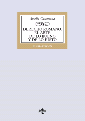 E-book, Derecho romano. El arte de lo bueno y de lo justo, Tecnos