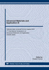 E-book, Advanced Materials and Application III, Trans Tech Publications Ltd