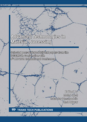 E-book, Advanced Technologies in Material Processing, Trans Tech Publications Ltd