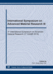 E-book, International Symposium on Advanced Material Research III, Trans Tech Publications Ltd
